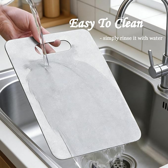 100% Pure Titanium Cutting Board, Double-Sided Titanium Cutting Boards - Image 4