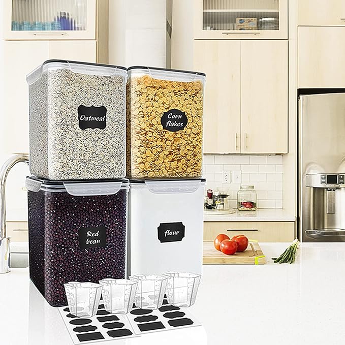 VERONES Large Tall Airtight Food Storage Containers, 10 PACK Plastic Airtight - Image 7