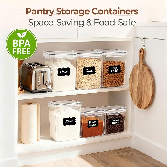 ComSaf Brown Sugar Container Set of 2, Airtight Food Storage Containers - Image 6