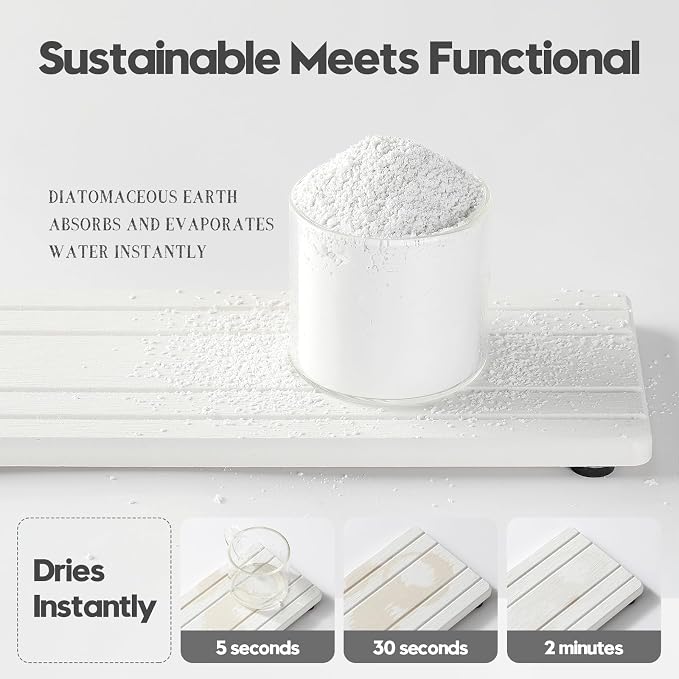 Razborci 2PCS Diatomite Quick Stone Drying Tray Mat - Image 4