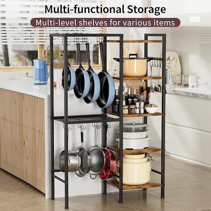 5-Tier Pot and Pan Organizer Rack - Image 3