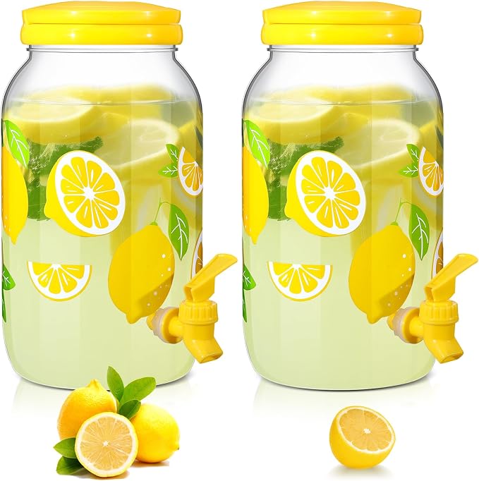 Havawish 2 Pcs 1 Gallon Plastic Beverage Dispenser - Image 8