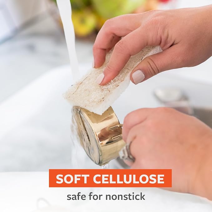 Full Circle Coconut Scrubber Sponges, Plant-Based Sponges Made - Image 3