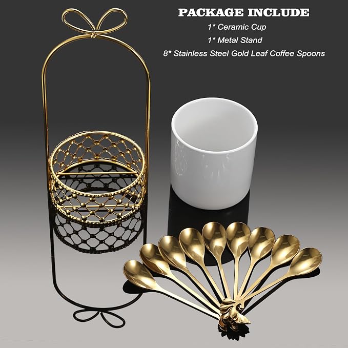 ELLDOO Coffee Spoon Set, Creative Flatware Set - Image 7