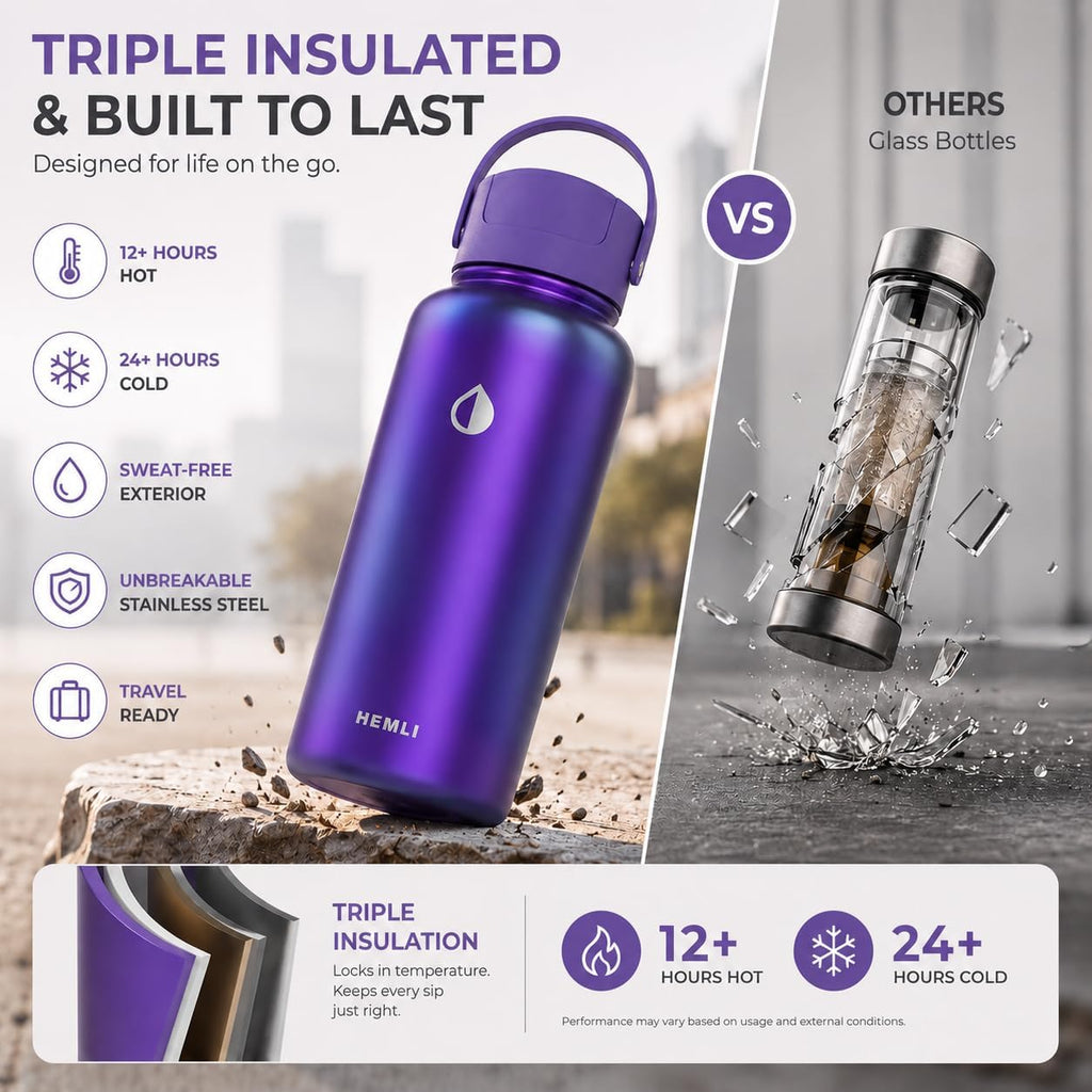 32 oz Ceramic Lined Tea Infuser Travel Tumbler, Micro-Mesh Stainless
