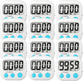 12 Pack Digital Kitchen Timer Small Classroom Timers by VOULOIR