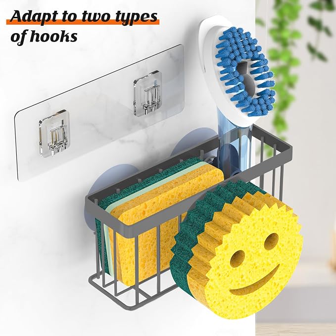 MURLONG Sponge Holder Smiley Face, Sink Caddy - Image 3