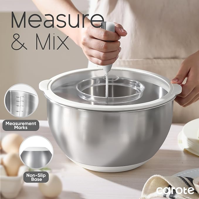CAROTE Stainless Steel Mixing Bowls - Image 3