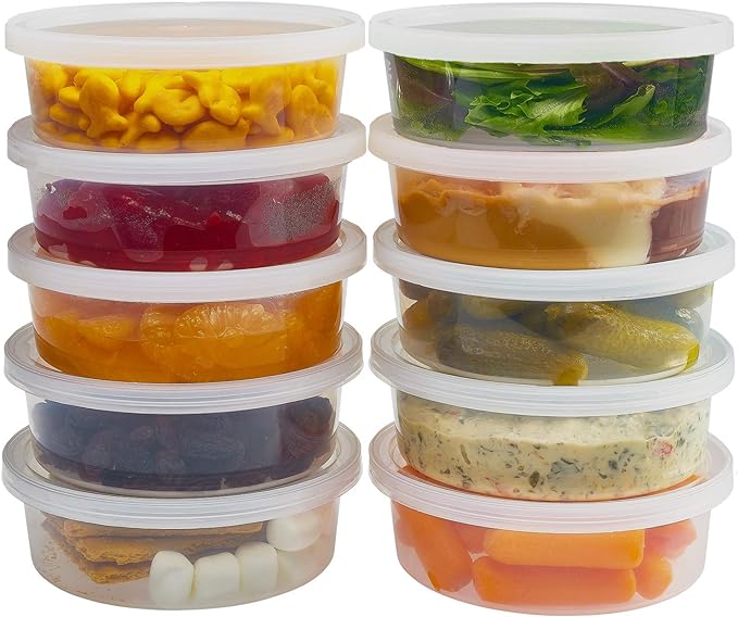 DuraHome - Deli Containers - 40 Pack Plastic Microwavable Clear Food Storage by DuraHome