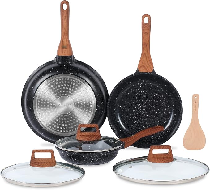ESLITE LIFE Nonstick Ceramic Frying Pans Skillets Set by ESLITELIFE