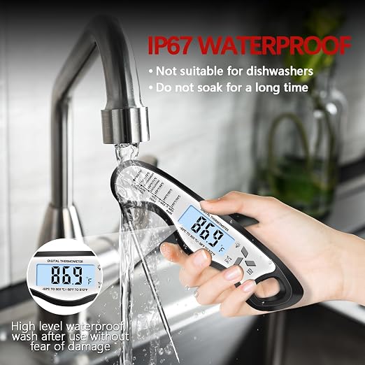 Meat Thermometer Digital，IP67 Waterproof Cooking Thermometer - Image 6