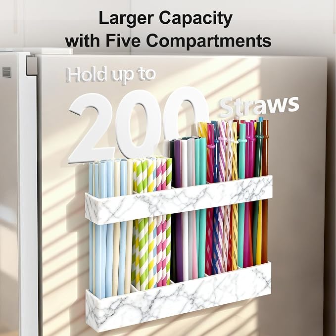 9.5” Large Acrylic Straw Holder - Image 3