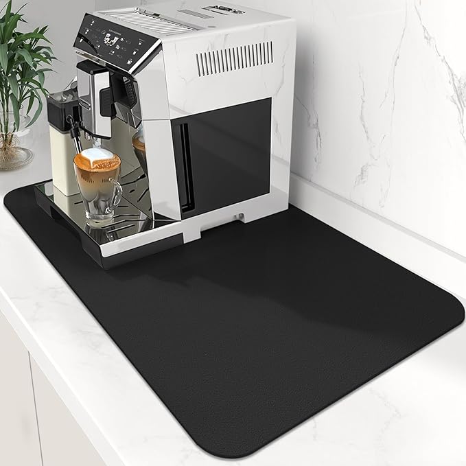 WISELIFE Coffee Mat Super Absorbent Dish Drying Mat Coffee Bar Accessories Match by WiseLife