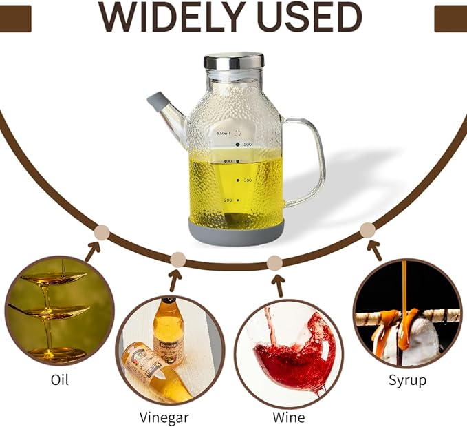 High Borosilicate Glass Oil Bottle-Olive Oil Dispenser - Image 5