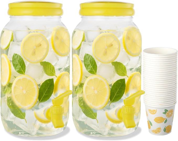 2 Pcs Plastic Beverage Dispenser by CIEOVO