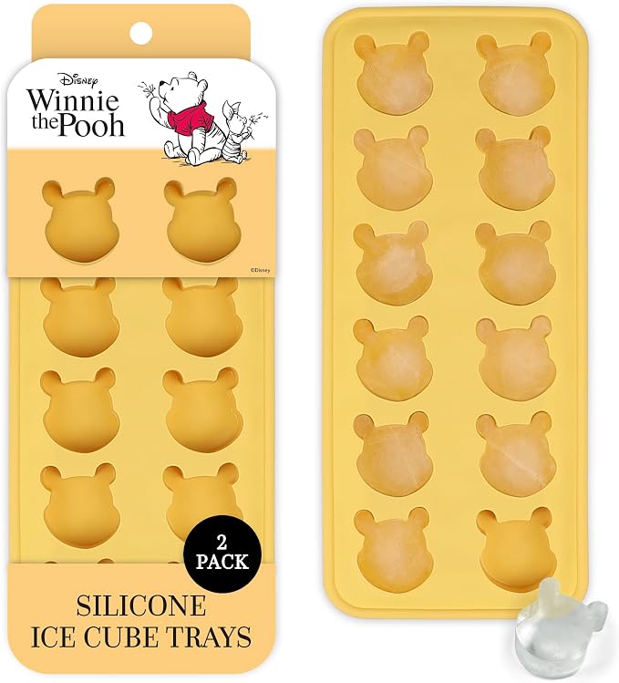 Disney Pooh Silicone Ice Cube Tray – 2 Pack Ice Trays by BestBrands