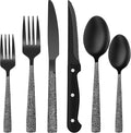 EWFEN 24-Piece Black Silverware Set by EWFEN