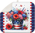 4th of July Large Dish Drying Mat by Scritism