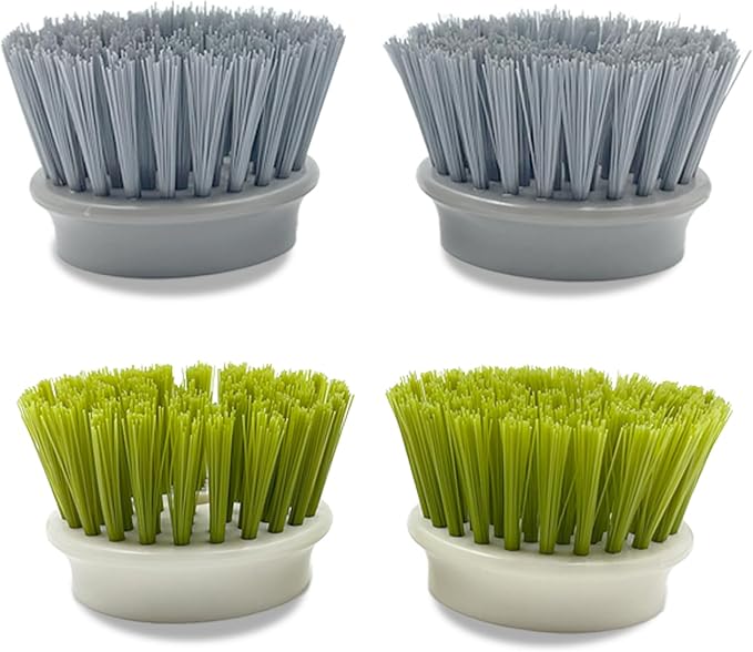 Palm Brush Refills, Dish Brush Replacement Head, 4 Pack by UGWKivd