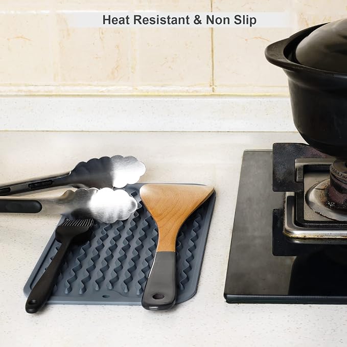 ZLR 2 Pcs Silicone Sponge Holder & Sink Caddy Tray - Image 4
