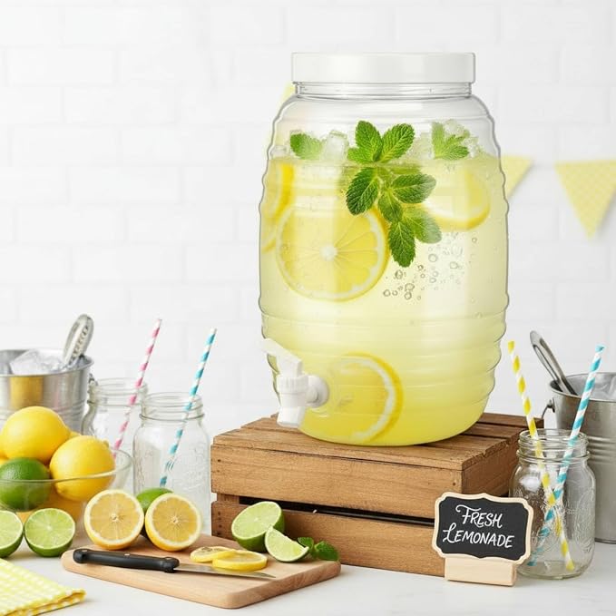 Honeydak 1 Pcs 2.7 Gallon Plastic Beverage Dispenser by Honeydak