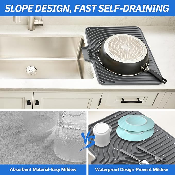 JACZZO Silicone Dish Drying Mat - Image 5