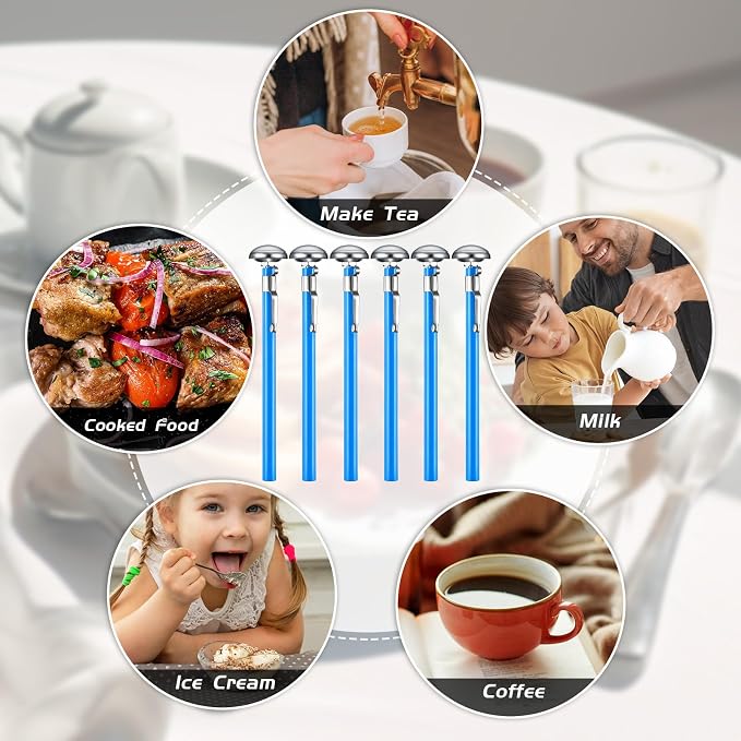 Xuhal 6 Pcs Stainless Steel Kitchen Thermometer - Image 6
