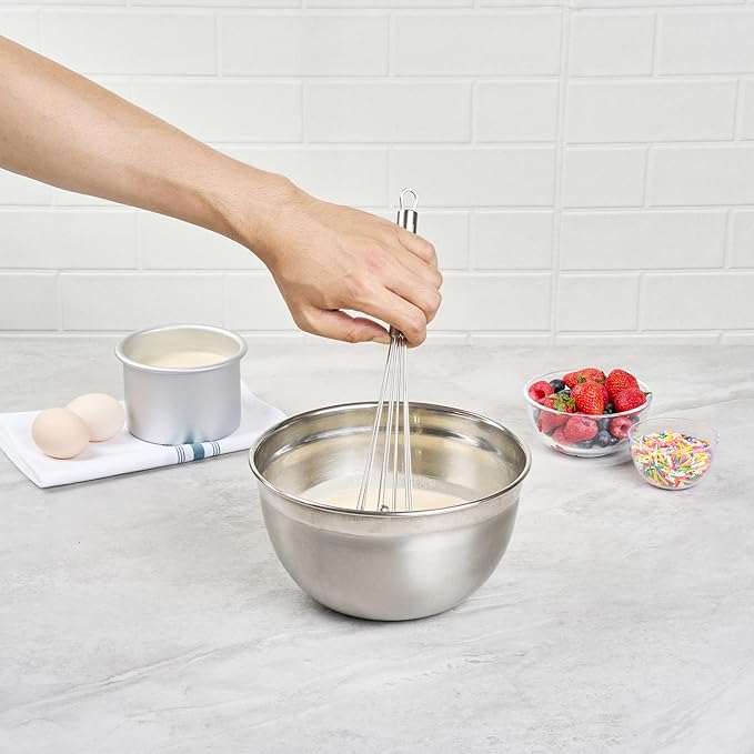 Restaurantware 10.5 in Stainless Steel Ball Whisk - Image 5