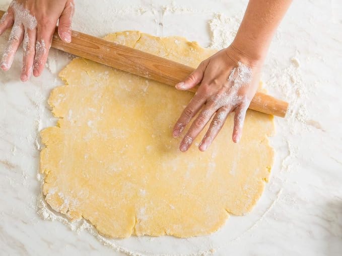 French Rolling Pin – 18 Inch Wooden Dough Roller - Image 3