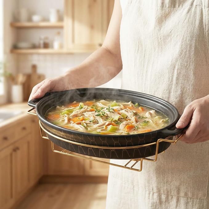 12" x 8" Ceramic Oval Casserole Dish - Image 5