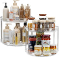 LAMU 2 Pack 2 Tier Lazy Susan Turntable Organizer 9.25'' Rotating Spice Rack by YourHome-OrganizationHelper