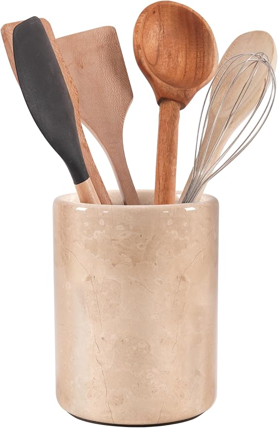 Radicaln Marble Utensil Holder 6.5" Inches Verona Handmade Spoon Holder by RADICALn