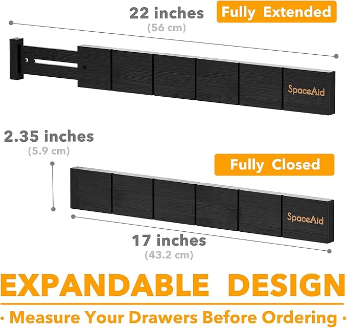 SpaceAid Bamboo Drawer Dividers - Image 4