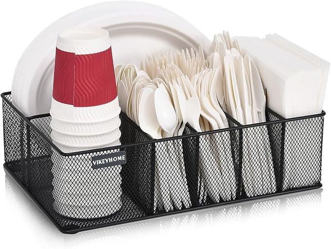 VIKEYHOME Paper Plate Organizer - Image 2