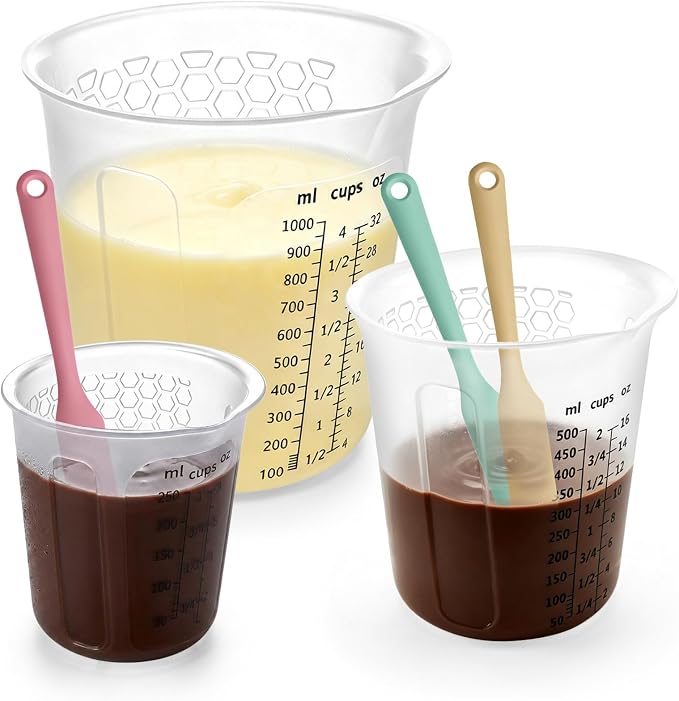 Palksky Silicone Measuring Cups Set 1-Cup & 1-Cup & 2-Cup by Palksky