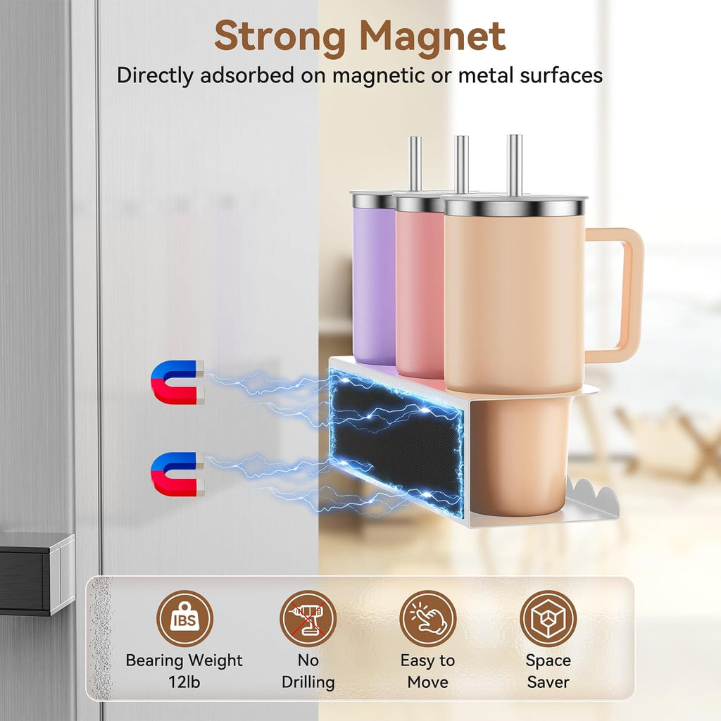 Magnetic Stanley Cup Holder for Fridge, Water Bottle Holder for