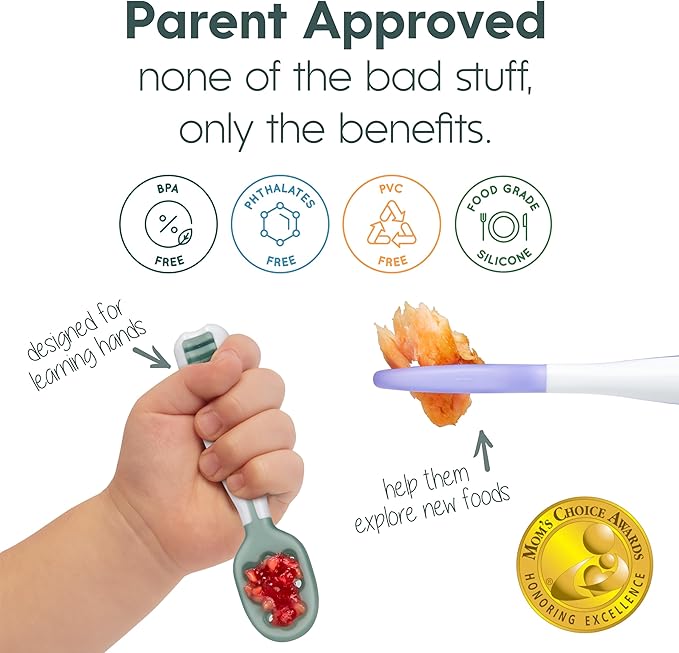NumNum Baby Spoons Set, Baby Essentials Pre-Spoon GOOtensils - Image 6