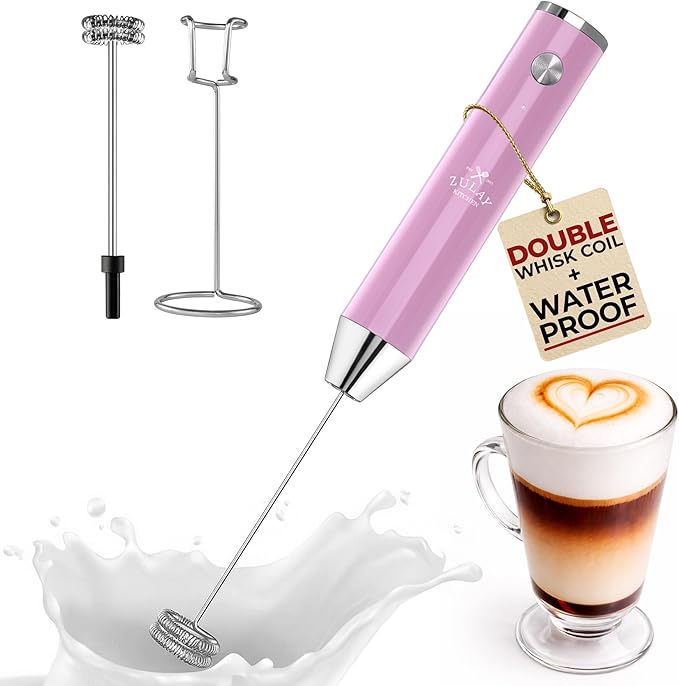 Zulay Kitchen Rechargeable Milk Frother Handheld Lux by ZulayKitchen