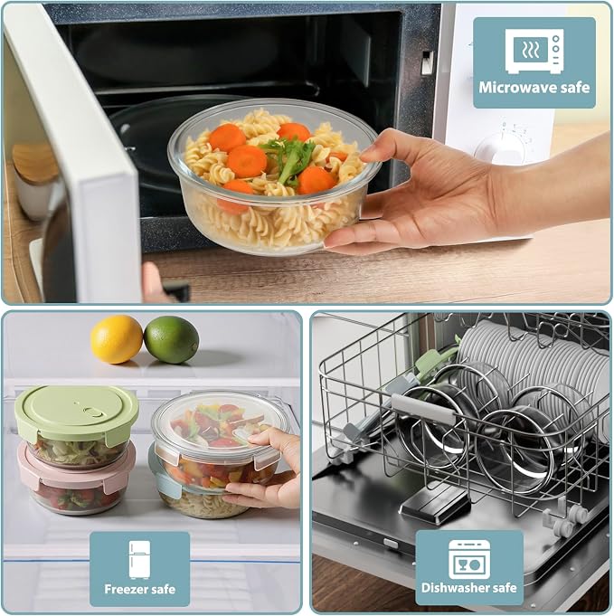 30oz Glass Meal Prep Containers - Image 4