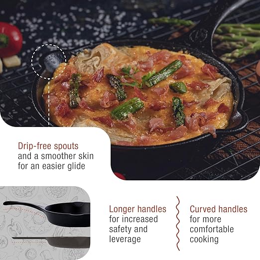 Victoria 6.5-Inch Cast Iron Skillet, Pre-Seasoned Cast-Iron Frying Pan - Image 4