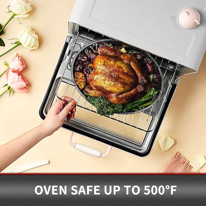 JY COOKMENT 15.7" Enameled Oval Roaster - Image 7