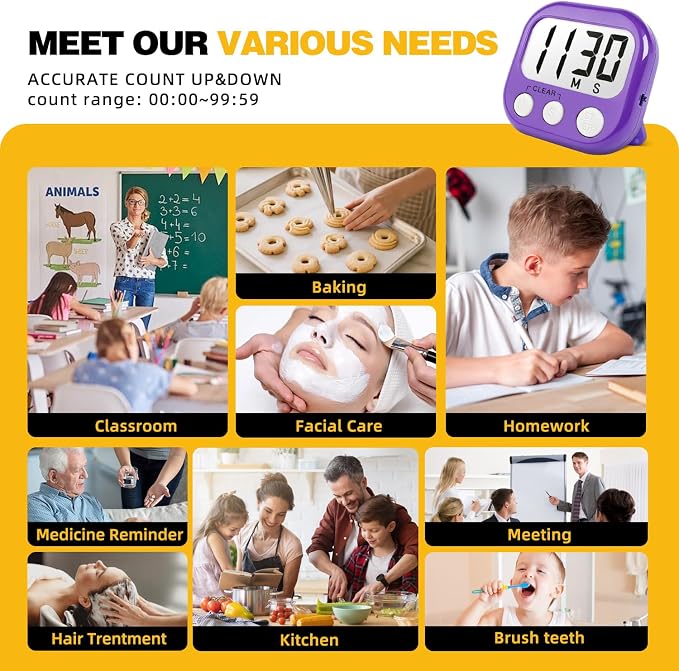 Classroom Timers for Teachers Kids Large Magnetic Digital Timer Teacher - Image 6