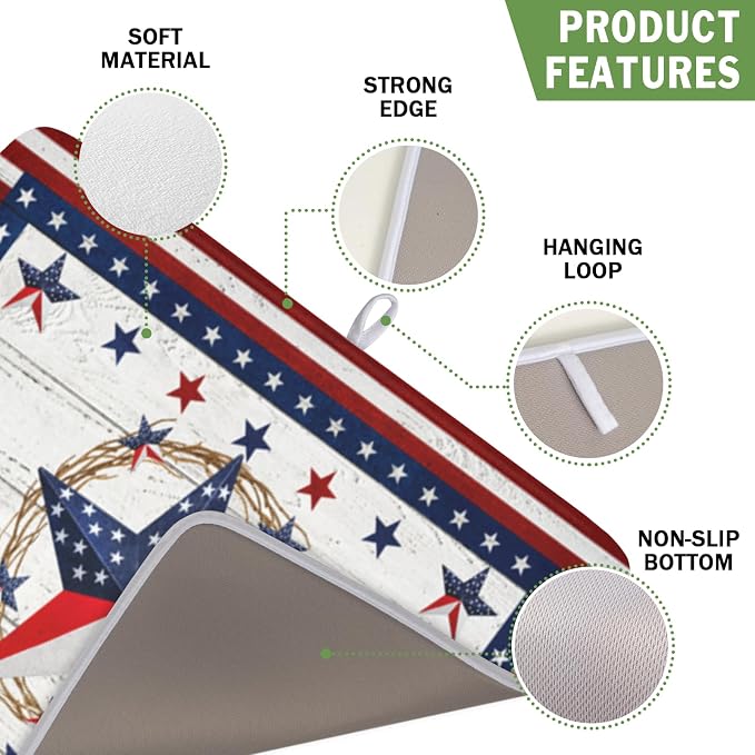 4th of July Patriotic Dish Drying Mat - Image 3