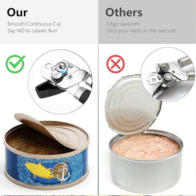 Can Opener, Professional 3-In-1 Multifunctional Manual Can Openers Bottle Opener - Image 5