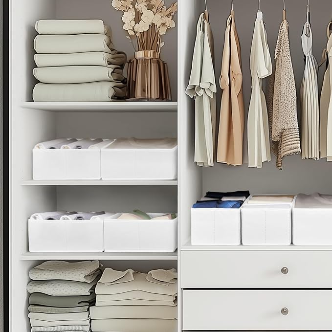 Criusia Drawer Organizer Clothes, 10 Pack Dresser Organizer - Image 8