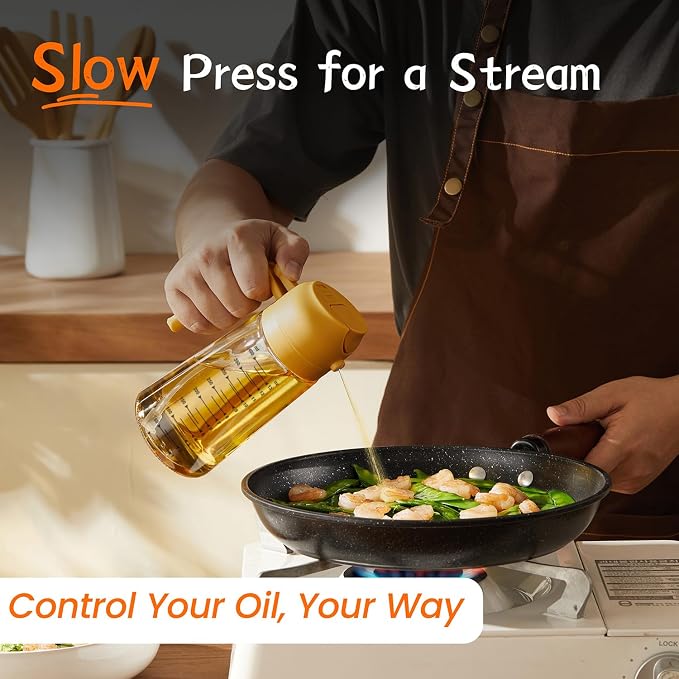 TrendPlain 16oz/470ml Glass Olive Oil Sprayer - Image 3