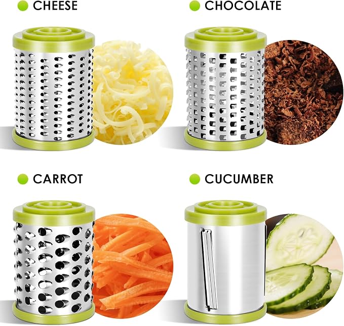 MASTERTOP Cheese Grater, Handheld Rotary Cheese Grater - Image 6