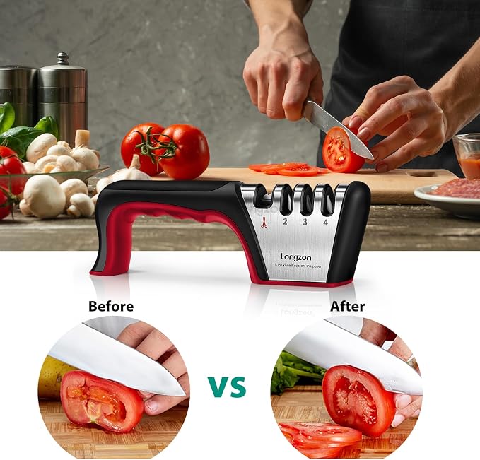 Longzon 5-in-1 Knife Sharpener 4 Stage - Image 8