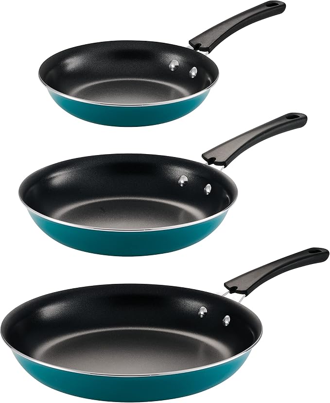 Tramontina Porcelain Enamel Non Stick 3-Pack Frying Pans, Skillet Set - Image 3