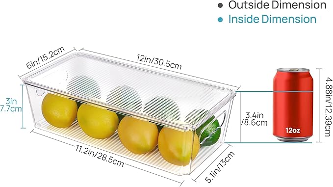 Vtopmart 2pcs Clear Organizers and Storage Bins - Image 2